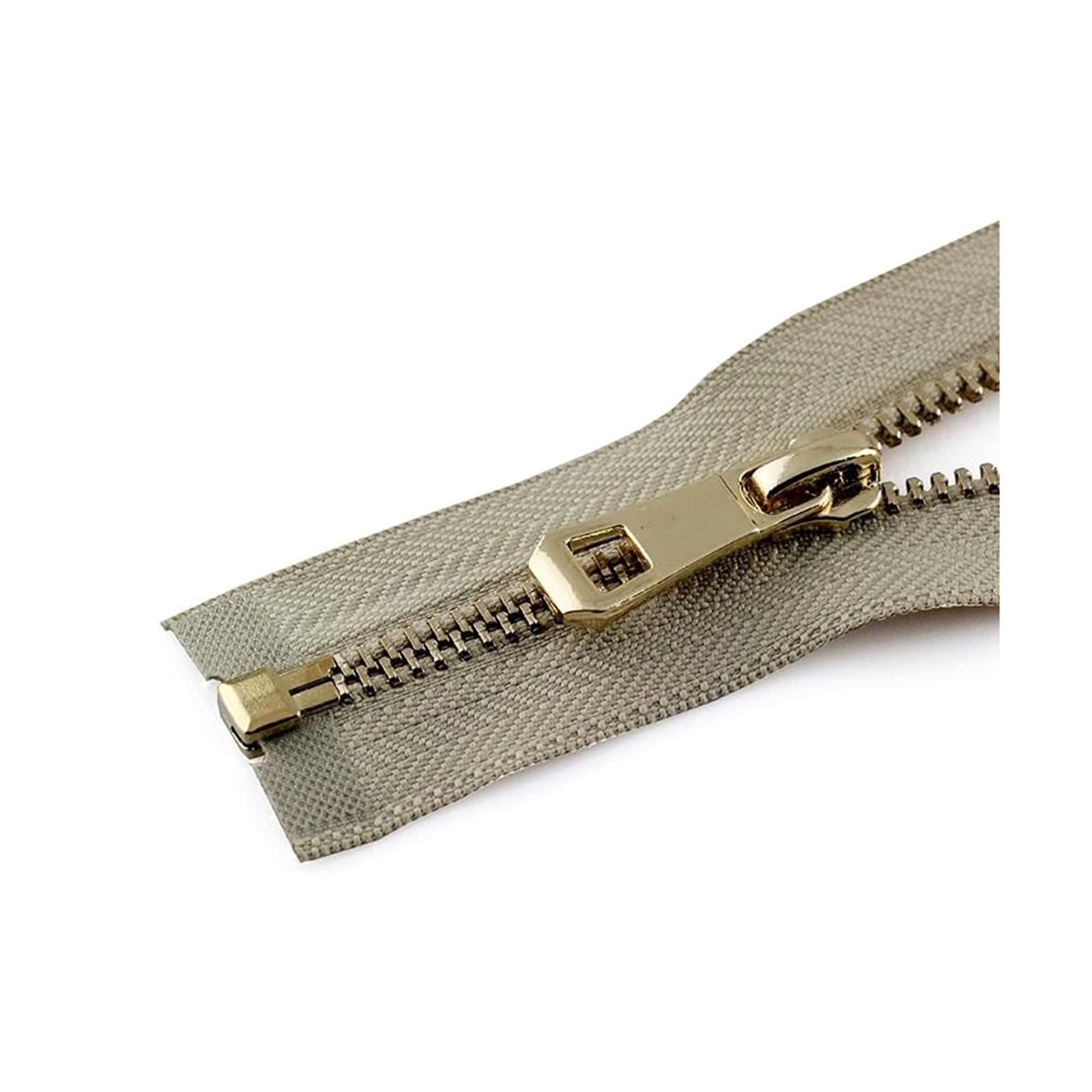 35-85 cm 5# Metal Zipper Open-end Zipper for Sewing Down Jacket Coat Clothing Sewing Accessories, 65cm