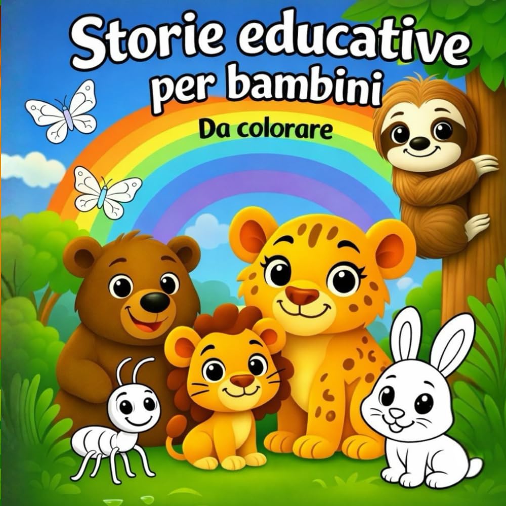 Storie educative per bambini da colorare