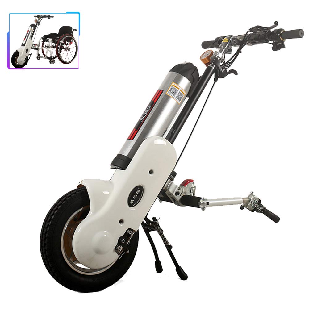 36V 400W Electric Wheelchair Frame Front Drive Bracket Connector Electric Handcycle Attachment Handcycle for Disability with 15AH Li-Ion Battery