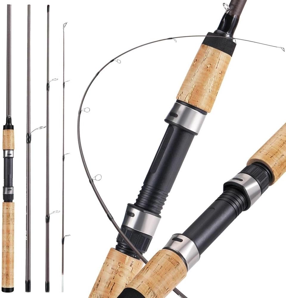 人気 釣り竿 2.1m 超軽量木製ハンドル キャスティングフィッシング