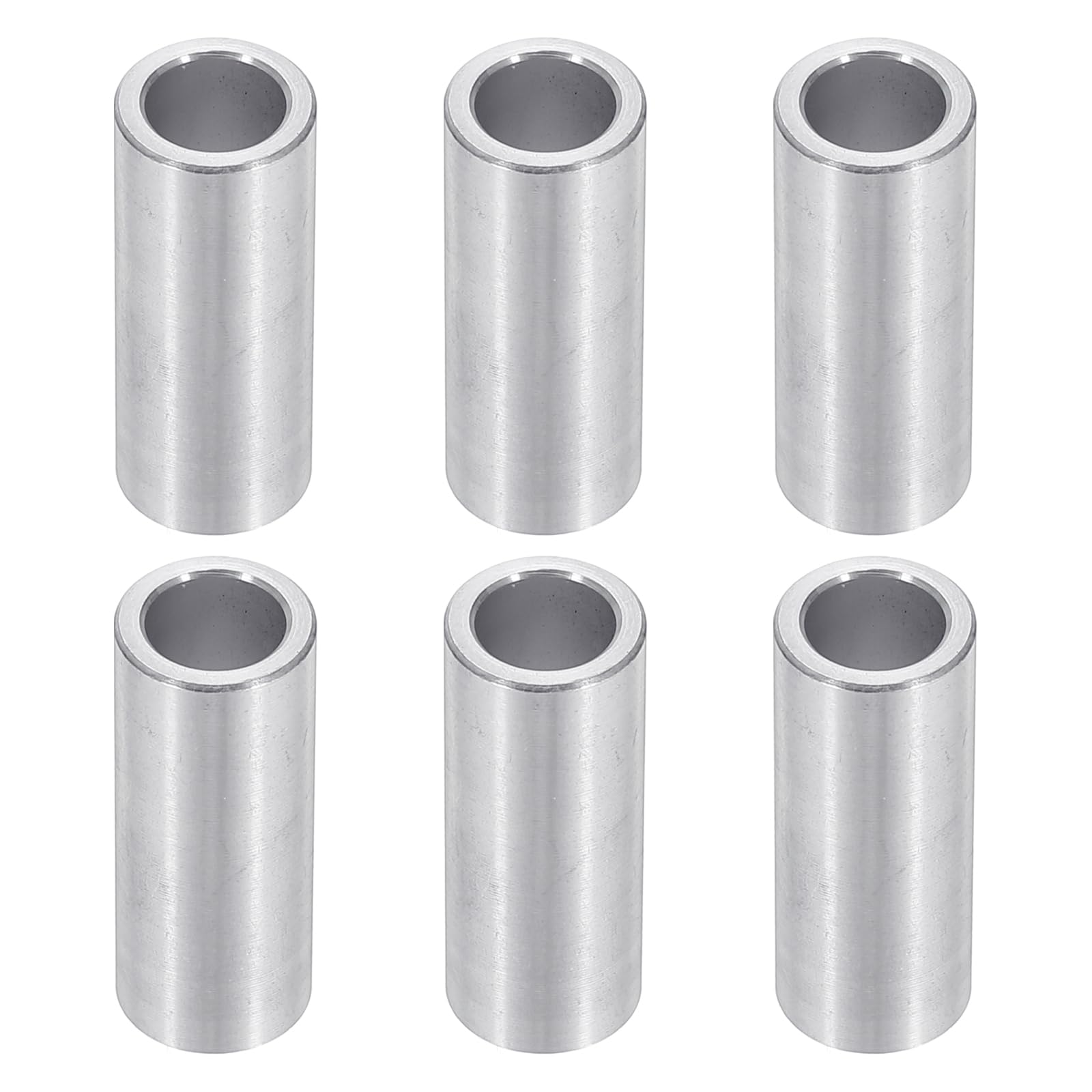 PATIKIL M8 Aluminum Spacers, 6pcs 5/16" x 1/2" Round Metal Spacers for 5/16 or M8 Screw Bolts
