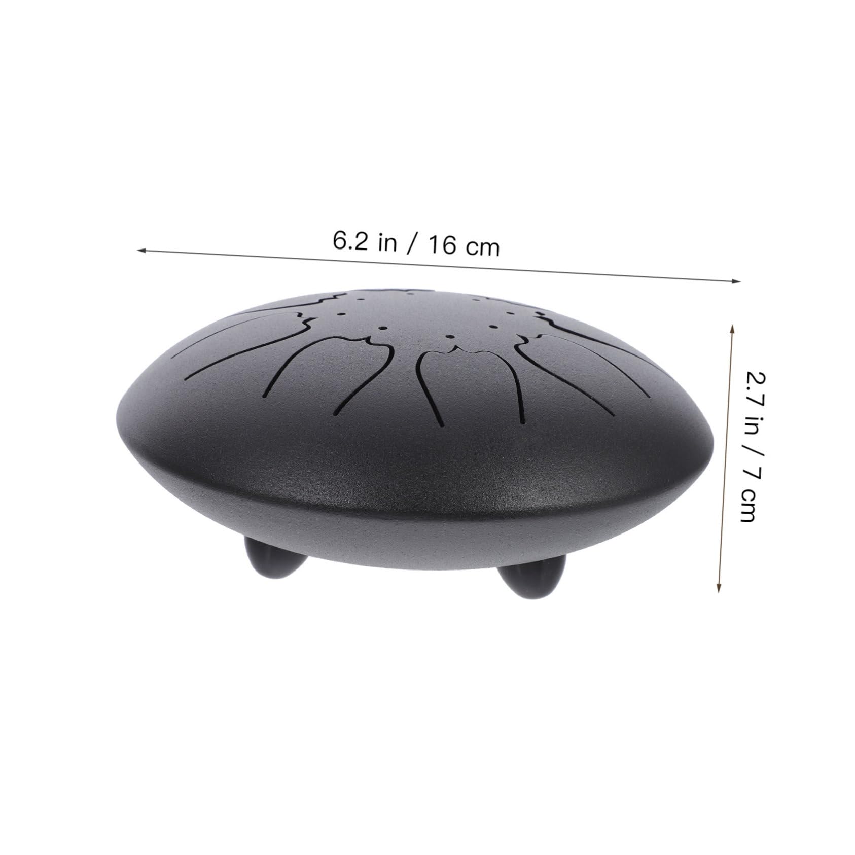 ERINGOGO 1Set Portable Tongue Drum Ethereal Percussion Instrument for Music Lovers Beginners Durable Material for Meditation Education Play