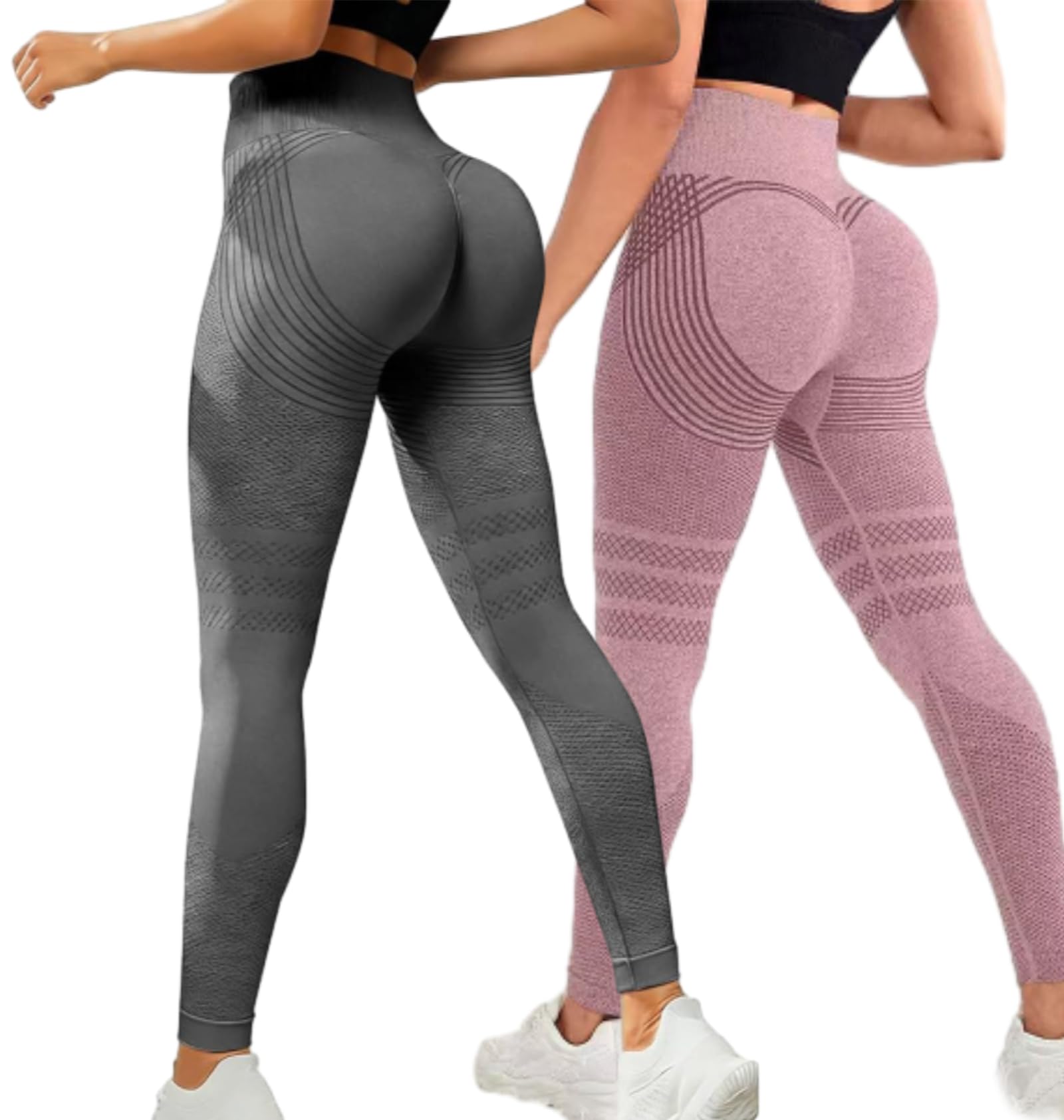 Legging 3D Anti Cellulite Femme, Femme Legging Anti-Cellulite à Compression, Minceur Leggings Taille Haute sans Couture, Push-Up Opaque Yoga Fitness Pantalon Sport