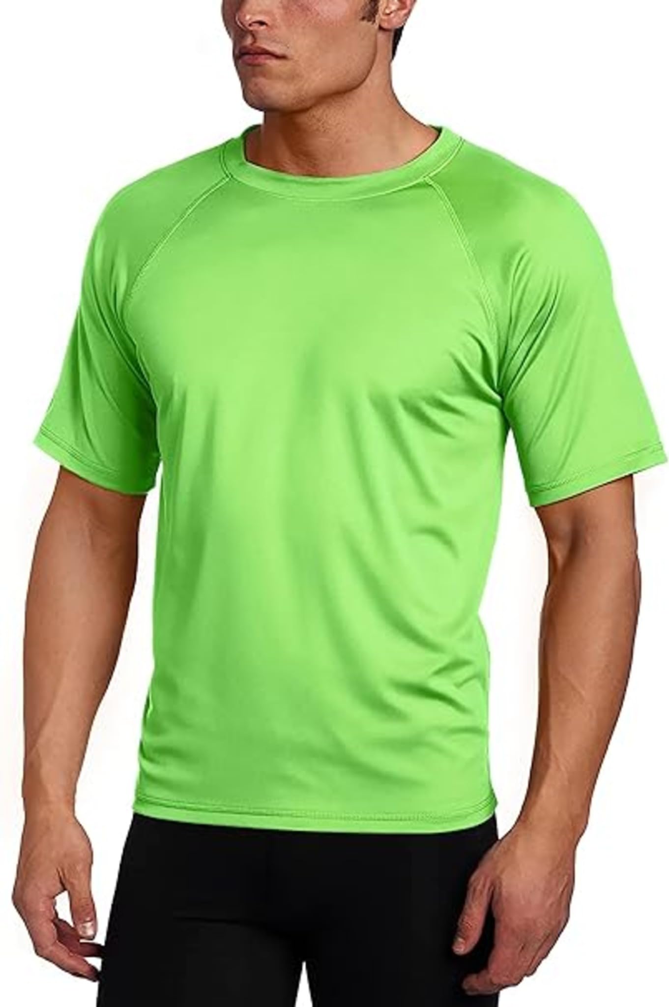 Kanu Surf Camiseta de natación para Hombre con Mangas Cortas, UPF 50+, Tela de Secado rápido