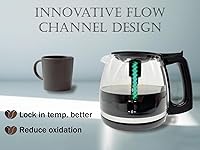 Vista 4 de Coffee Machine Replacement 12-CUP Glass Pot, Compatible With Kitchenaid KCM1209 KCM1208 Cuisinart DCC 1220BKS, Capresso SG300, Gourmia GCM3260