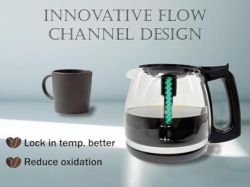 Miniatura 2 de Jarra de café de repuesto para 12 tazas compatible con Mr. Coffee, Sumbeam, Oster