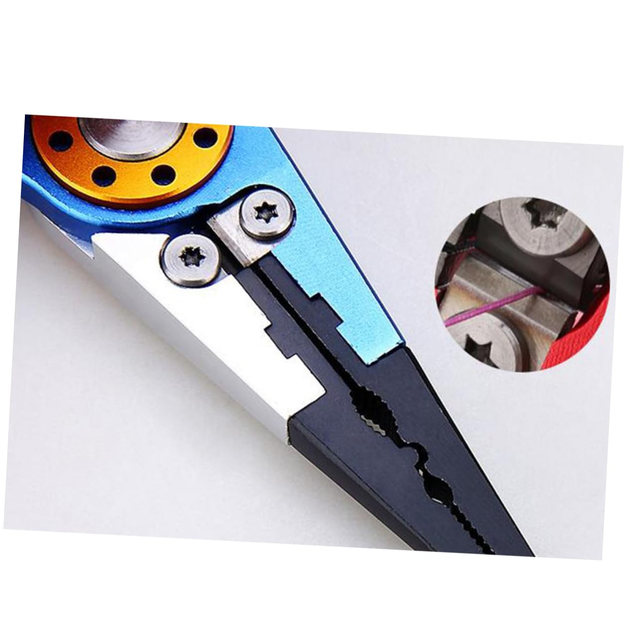 Pinza da Pesca Multifunzione Ht1005 in Lega di Alluminio | Muso Stretto Zigrinato, Taglio in Acciaio al Tungsteno, con Cavo Metallico e Custodia in Nylon