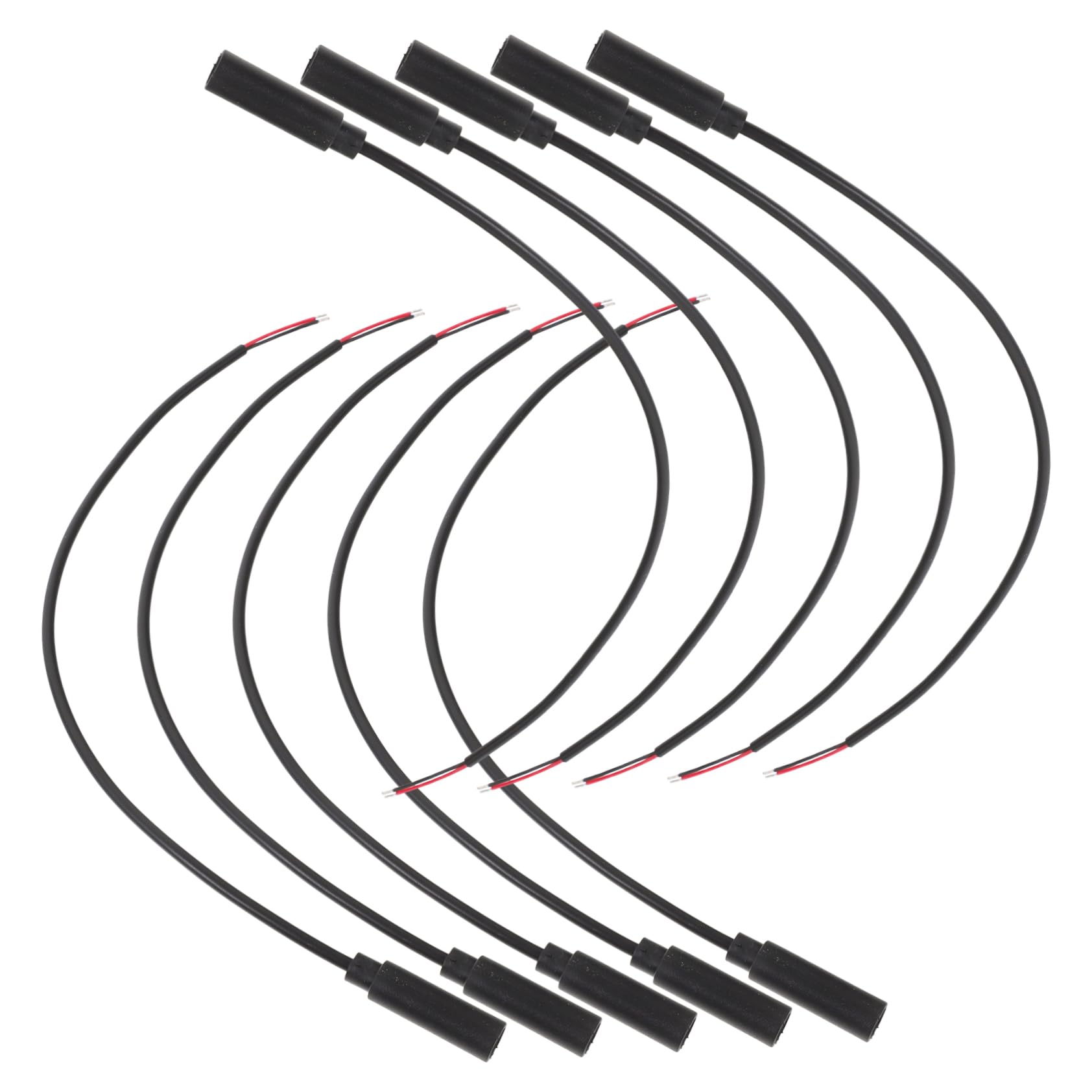 KONTONTY 30 Pcs Mono 3.5mm Audio Cable Headphone Wire Extender 3.5mm Plug Jack Connector