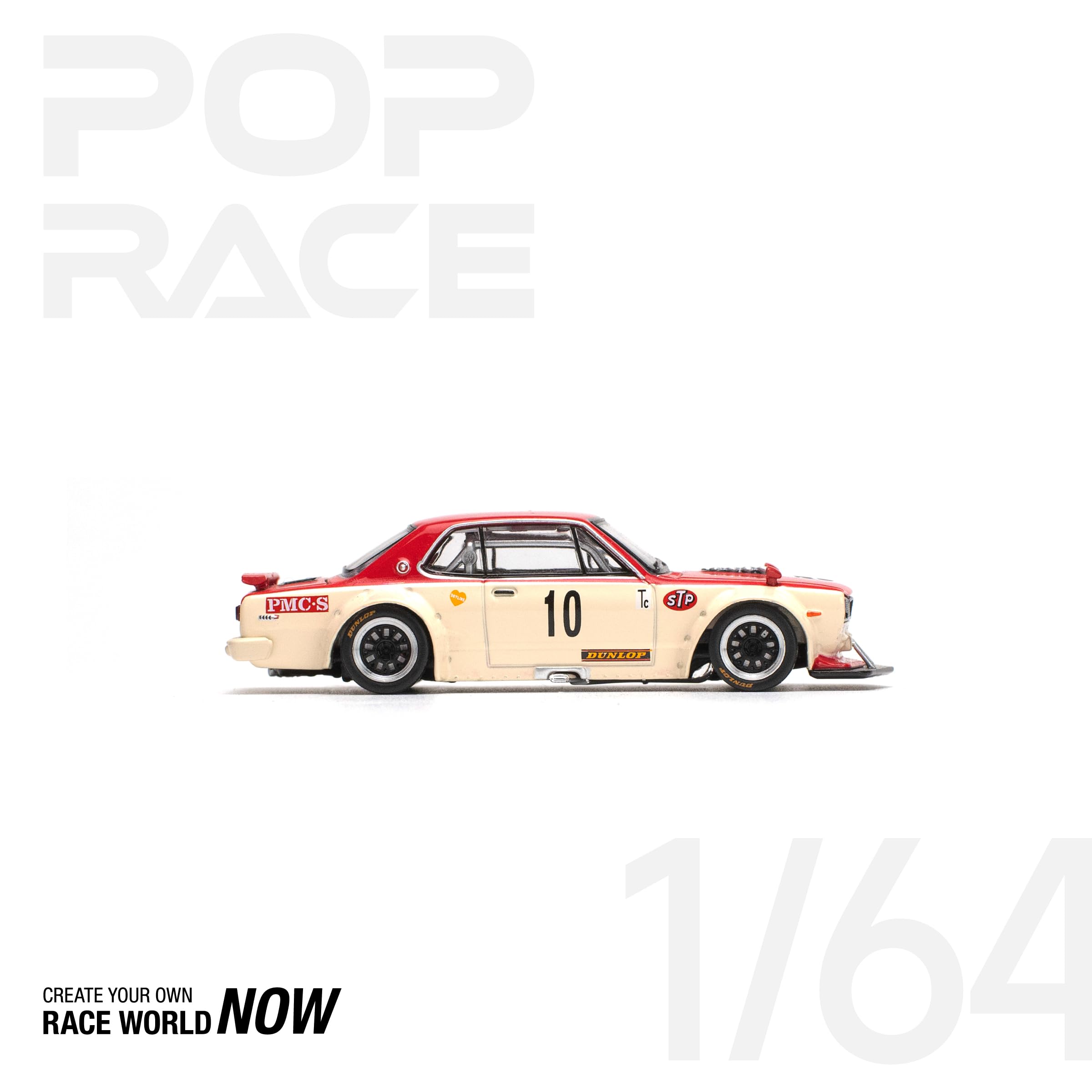 ⭐️お買い得‼️ ミニカー　スカイライン　ハコスカ　GTーR 新品 PR640032 POP RACE 1/64 日産 スカイライン ハコスカ