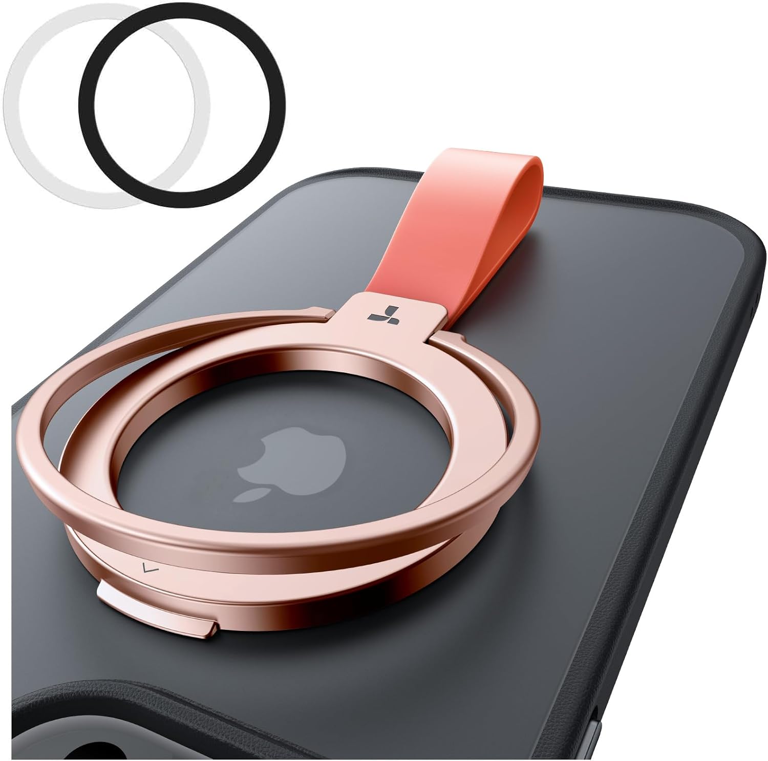 TORRAS 2024 Upgrade Magnetic Phone Grip Holder Kickstand, Fit for PopSockets MagSafe Ring Removable, for iPhone 16,15,14, 13, 12 11 Pro/Max/Plus/Mini,Samsung Galaxy, Google (Rose Gold), Ostand Ring