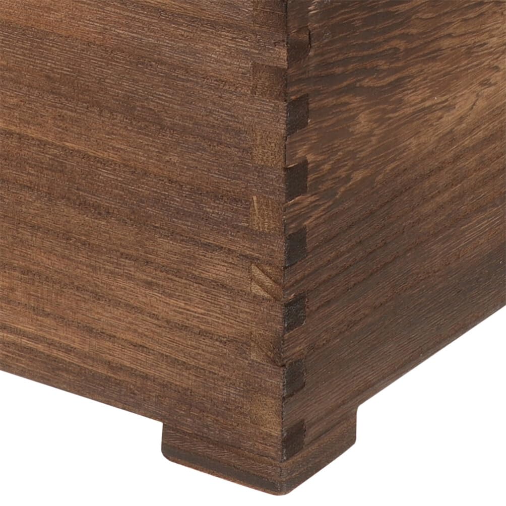 Contenitore per cereali in legno da 10 kg, con coperchio scorrevole, contenitore per alimenti sigillati per farina, cereali e alimenti secchi