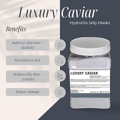 Miniatura 2 de Máscara de gelatina de caviar de lujo, paquete profesional, mascarilla facial despegable, reduce las manchas oscuras, extractos de hierbas