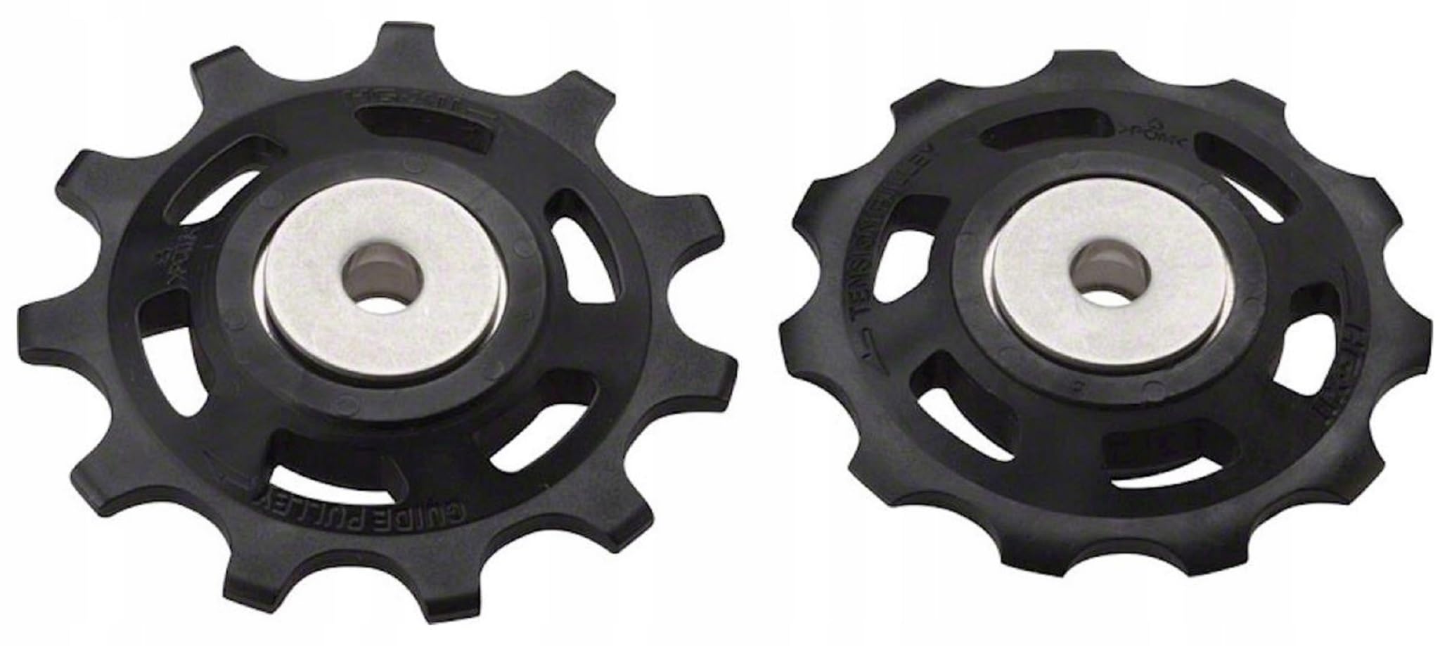 maxxi4you Shimano Schaltrollensatz DEORE XT für RD-M8000 / RD-M8050 11-Fach Schwarz inkl Fahrrad Kettenbürste