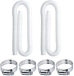 Yolispa Mangueira de substituição para piscina de 1,5 m, mangueira de substituição para filtro de piscina, fácil de instalar, mangueira de filtro. 63,5 cm de diâmetro para modelos, mangueira de substituição de 4,5 cm de diâmetro, fácil de instalar