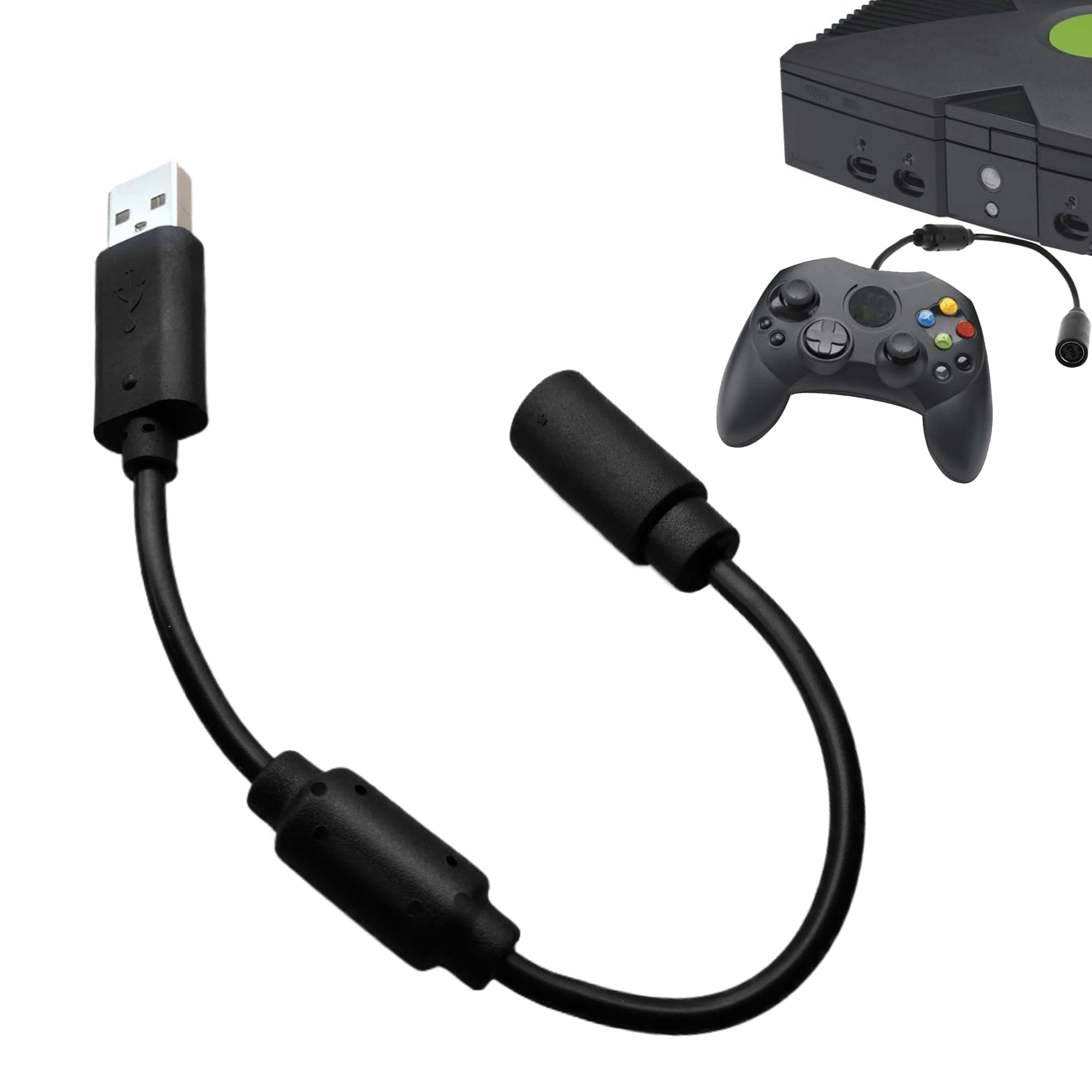 1PCS Usb Breakaway Cable for Xbox One Anti-interference Controller Breakaway Cable for Gamer Gear Replacement Dongle Breakable Cord Usb Breakaway Cable Compatible with Microsoft Xbox One and Xbox 360
