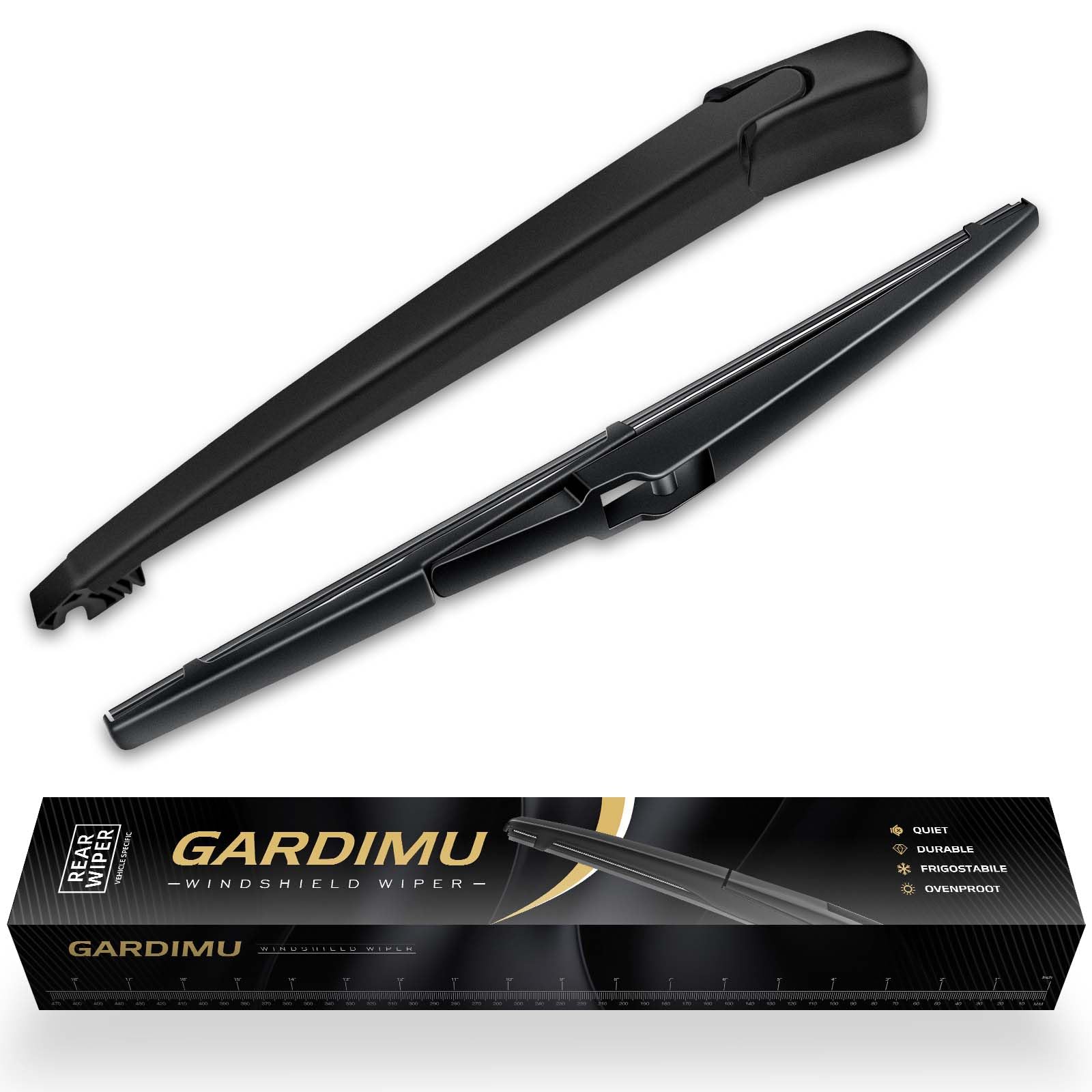 Rear Windshield Wiper Blade and Arm for Mazda 3 2014-2018