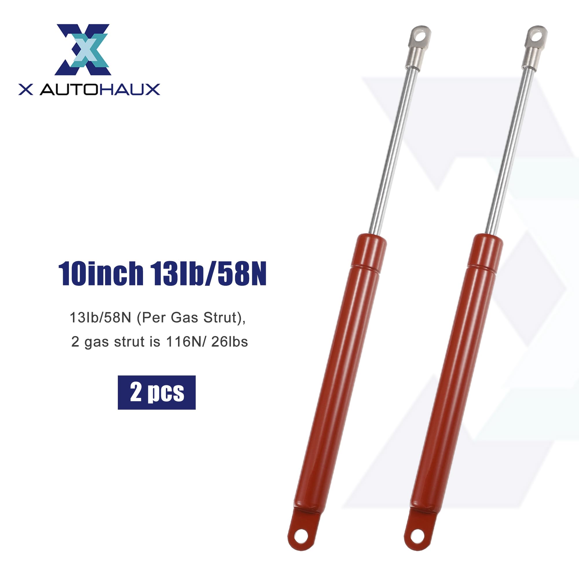 QUARKZMAN 2 Pz 10 Pollici 13Ib/58N Supporti a Gas Ammortizzatori Molla Universali per Finestre, Cofani, Porte di Armadietti per Auto, Camper, Camion, Barche