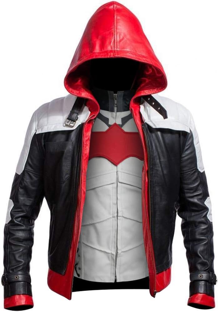 Red Hood Jacket - Red Hood Motorcycle Jacket and Vest 2 in 1