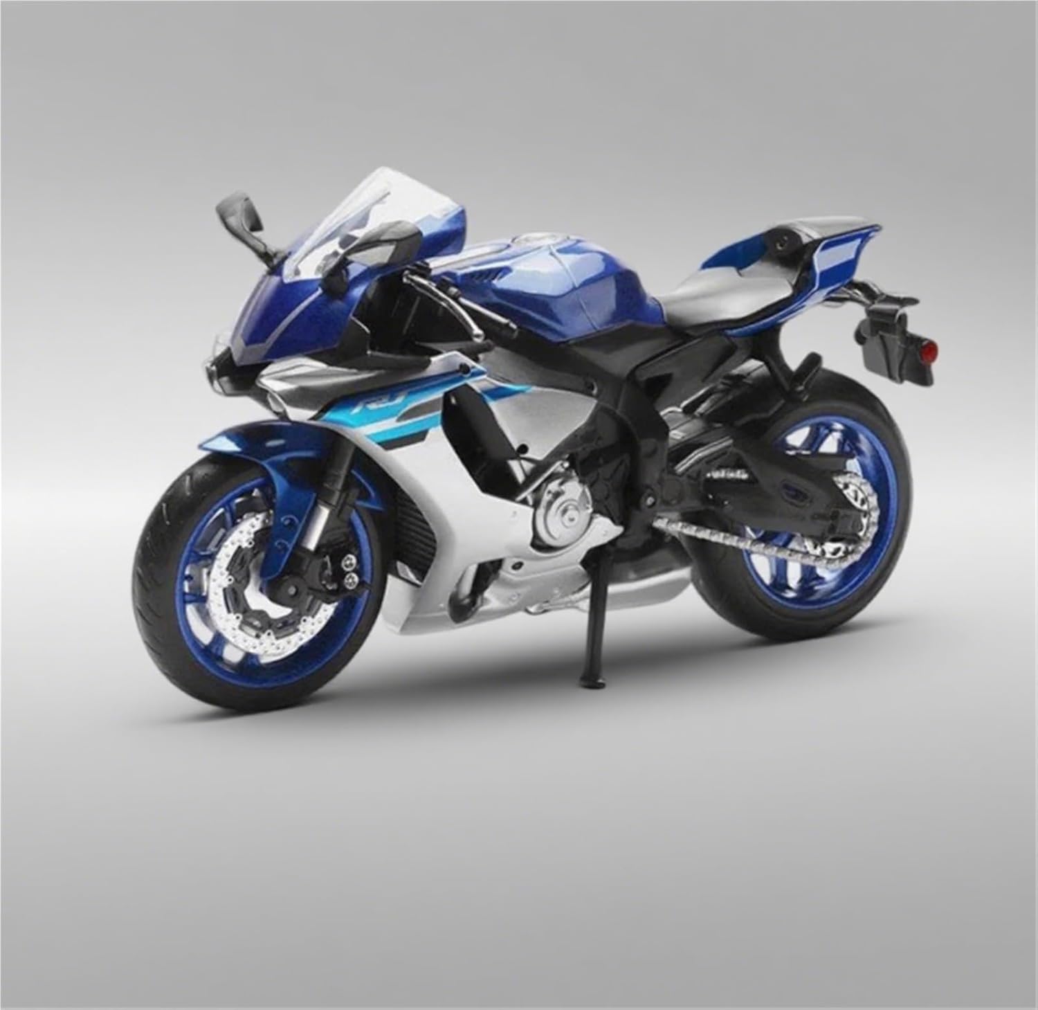 MAKUTU Scale Motorcycle Model 1:12 for Y-AMAHA YZF-R1 YZFR1 YZF R1 Motorcycle Model Gift Giving Die-cast Static(Blue)
