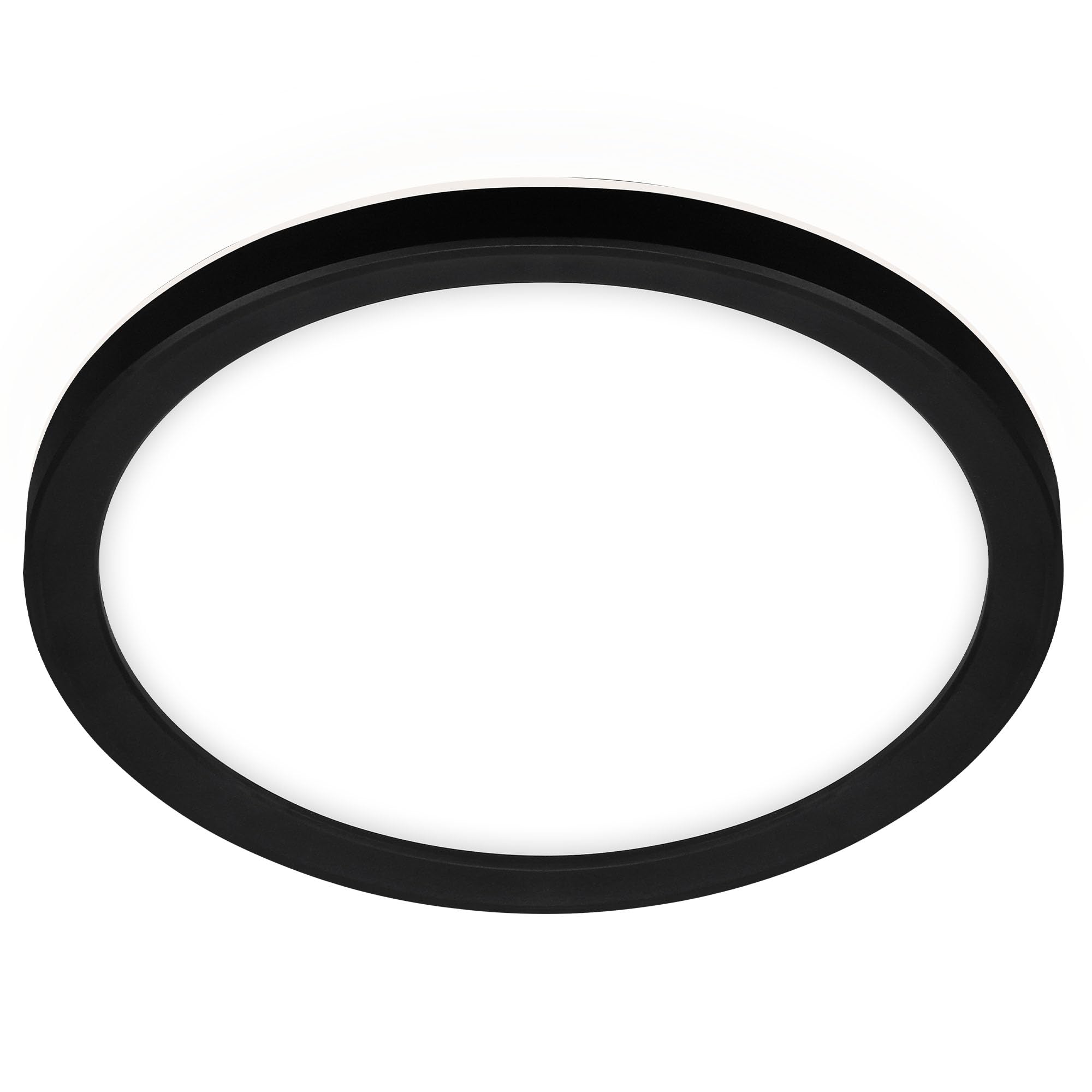 Plafoniera LED Slim 1400 lm luce bianca Ø 19 cm con bordo nero