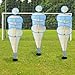 TNZMART Football Dummies Free-Kick Training Mannequin Portable Defender Practice Dummy Soccer Agility Poles with Mesh Dummy (Pack of 3, 5.9 FT)