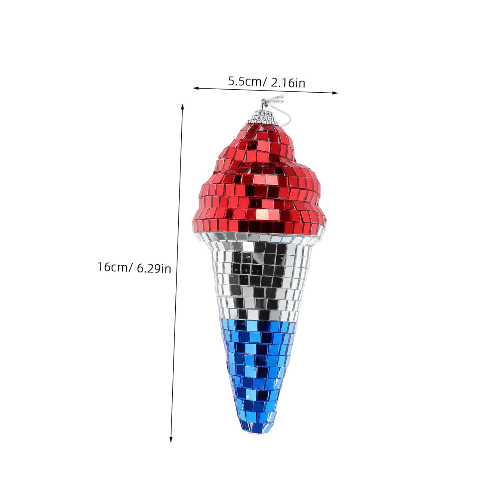 LALADEFIEE Disco Ball Hanging Ornaments Ice Cream Style Noise Reduction for Recording Studios