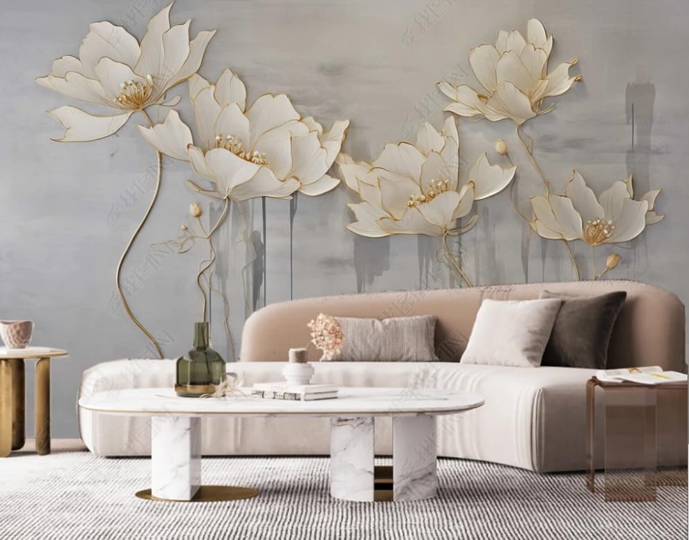 Papier peint panoramique paysage chinois pour agrandir un salon ou une chambre sombre