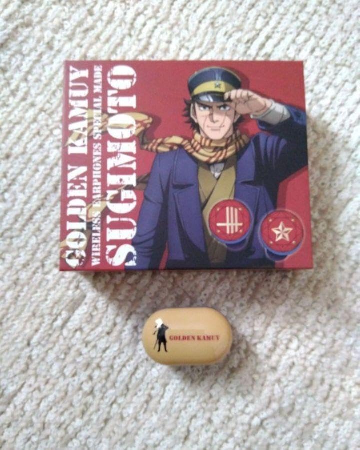 ゴールデンカムイ 杉元モデル 杉元佐一モデルのイヤホンとパッケージ