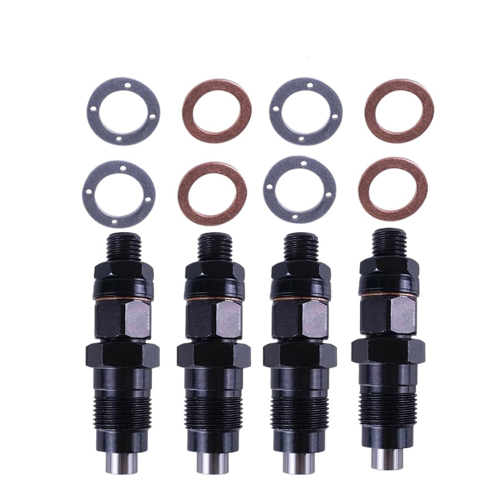 Fuel Injector Nozzle Fit for HILUX HIACE 2.8 Litre 3L 2360059105 23600-59105 4pcs Fuel Injector Set & Ring Fuel Injector