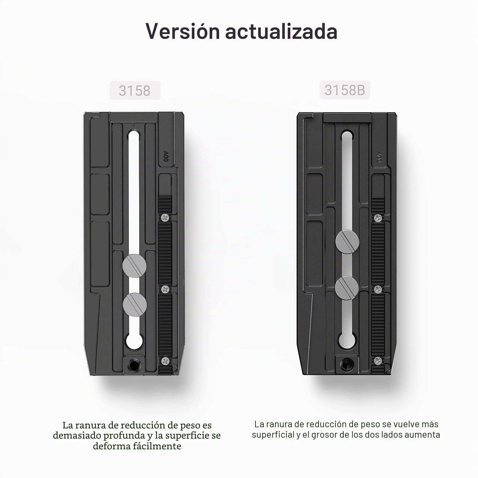 SMALLRIG Placa de Liberación Rápida para MFT-Type Compatible con dji RS 2 / RSC 2 / Ronin-S/RS 3 / RS 3 Pro/RS 4 / RS 4 Pro - 3158B