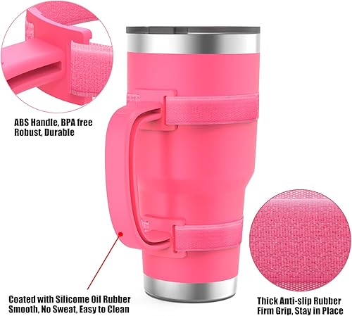Miniatura 10 de YOUCOX Mango de vaso ajustable para YETI de 20 onzas, 30 onzas, 40 onzas, 20 onzas a 44 onzas, RTIC, Ozark Trail, Simple Modern, SIC, SUNWILL,