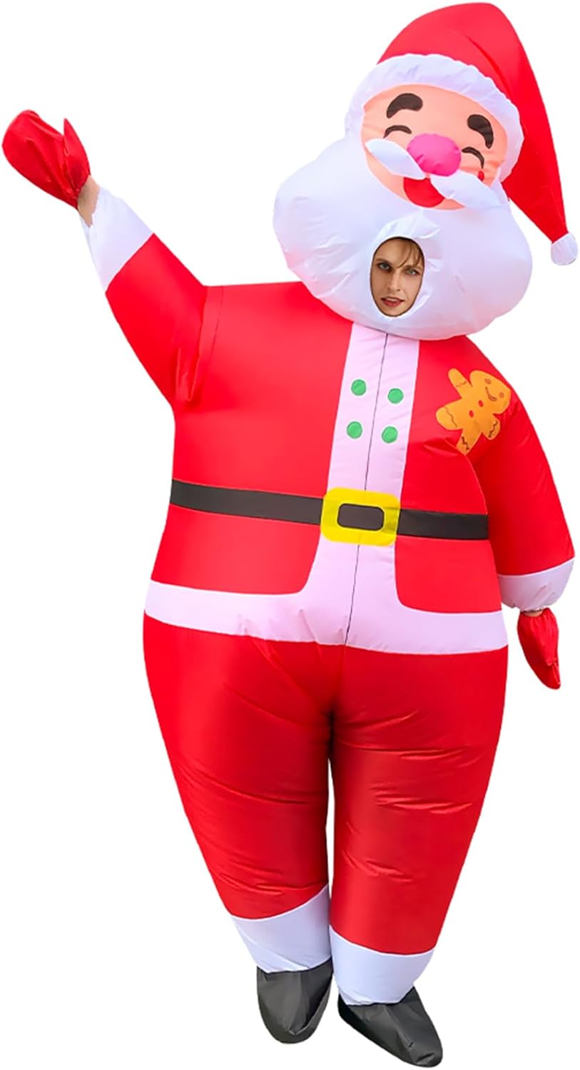 Inflatable Christmas Costume Blow up Xmas Costume Cosplay Party Halloween Christmas Suit Xmas Suit Jumpsuit - Image 4