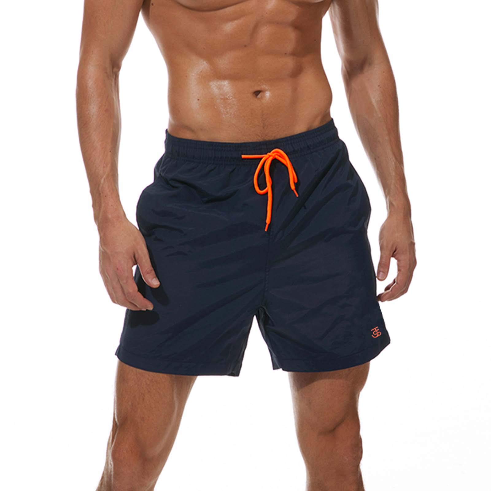 Mens Swim Shorts Waterproof Quick Dry Beach Shorts with Mesh Lining