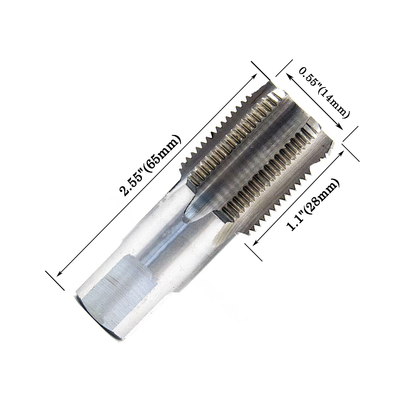 3/8" - 18 NPT Rubinetto con filettatura conica per tubi, Rubinetto per filettatura di tubi in acciaio ad alta velocità, Rubinetti per filettatura con formazione del filetto