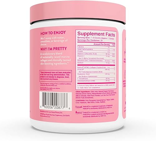 Miniatura 3 de Love Sweat Fitness Natural Beauty - Mezcla de colágeno marino para la piel, reduce las arrugas, aumenta la hidratación, mejora la luminosidad de la