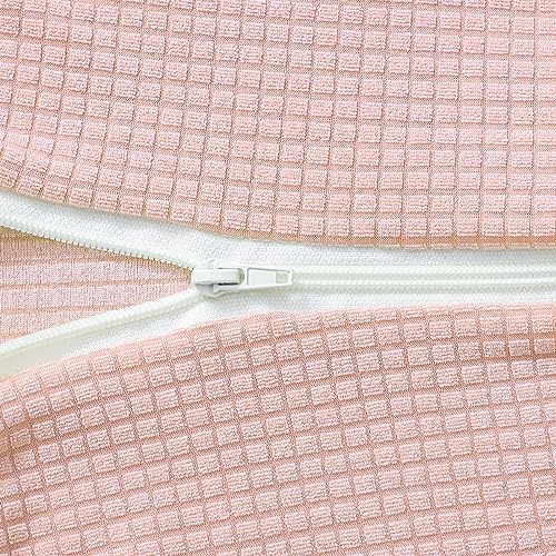 Image of FORCHEER Office Chair Armrest Cover Stretchable Water Resistant Spandex Stretch Jacquard Computer Office Chair Arm Pad Covers Chair Slipcover for Desk Chairs Arm 2P-Pink