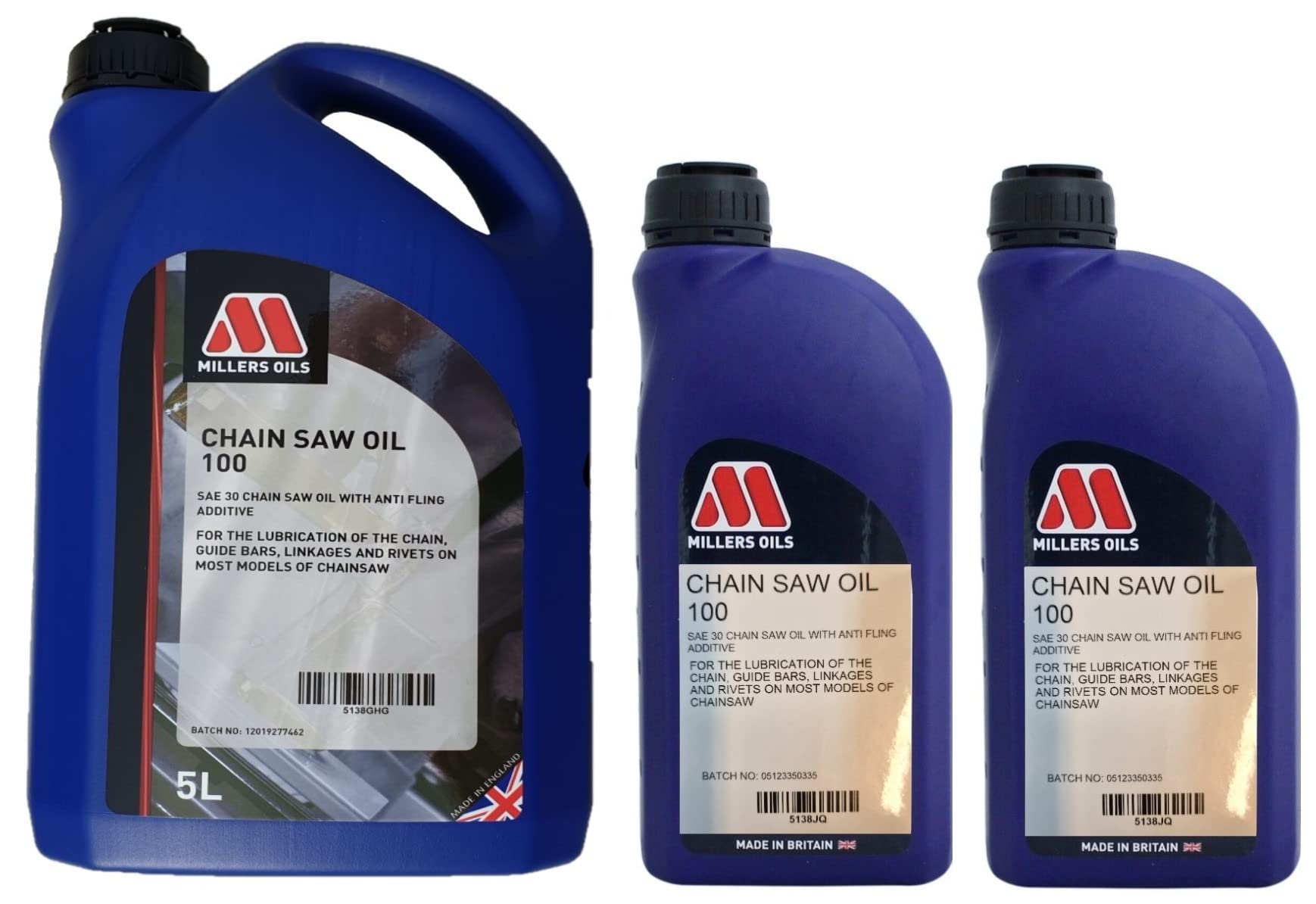 Millers Oils Aceite para motosierra 100 SAE 30, 7 litros
