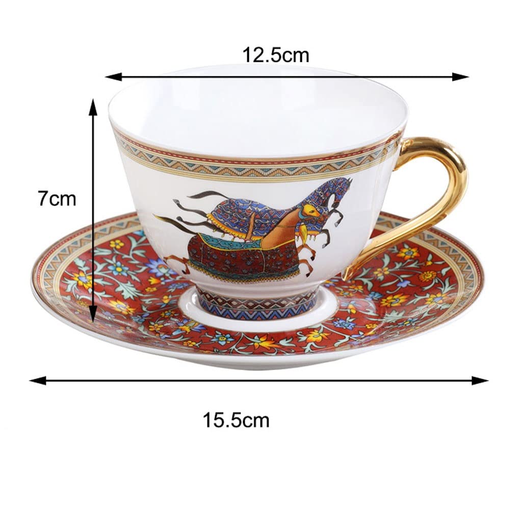 Kubki Kubki Prezenty Świąteczne Zestaw Do Kawy Porcelany Kostnej Najwyższej Jakości Porcelanowa Filiżanka Kawy Ze Spodkiem Luksusowy Kubek Kawy Prezenty Kubek Kawy