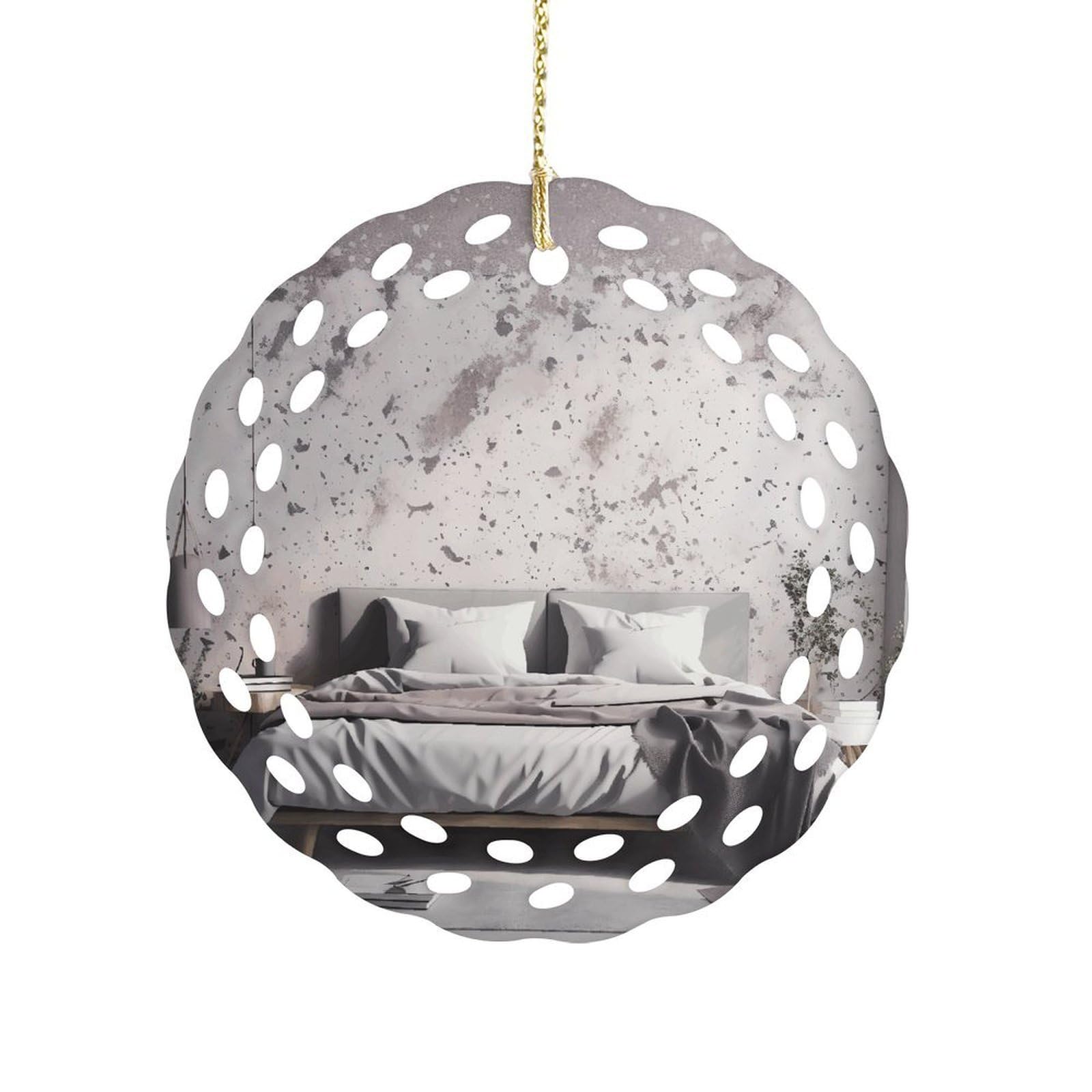 Khauerbc Women's Style Room Decoration Hanging Decorations-3.2 In .Round Ornament For Decorating Shopping Malls, Shops, Homes.holiday Keepsake For Grandma Mothers Birthday.