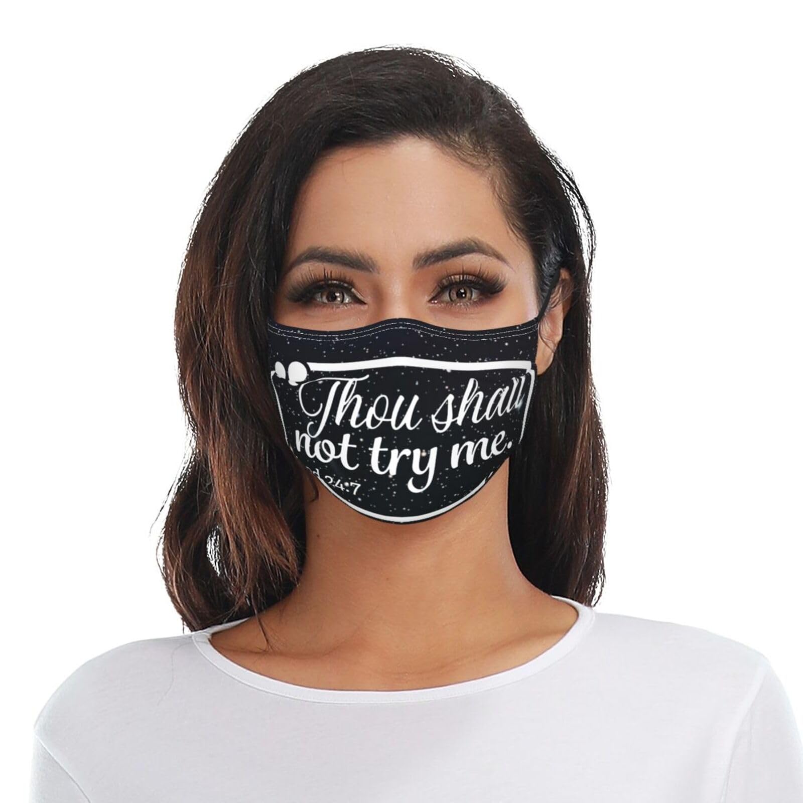 Thou Shall Not Try Me Mood Adult Dust Mask Adjustable Dust Face with 2 Filter79