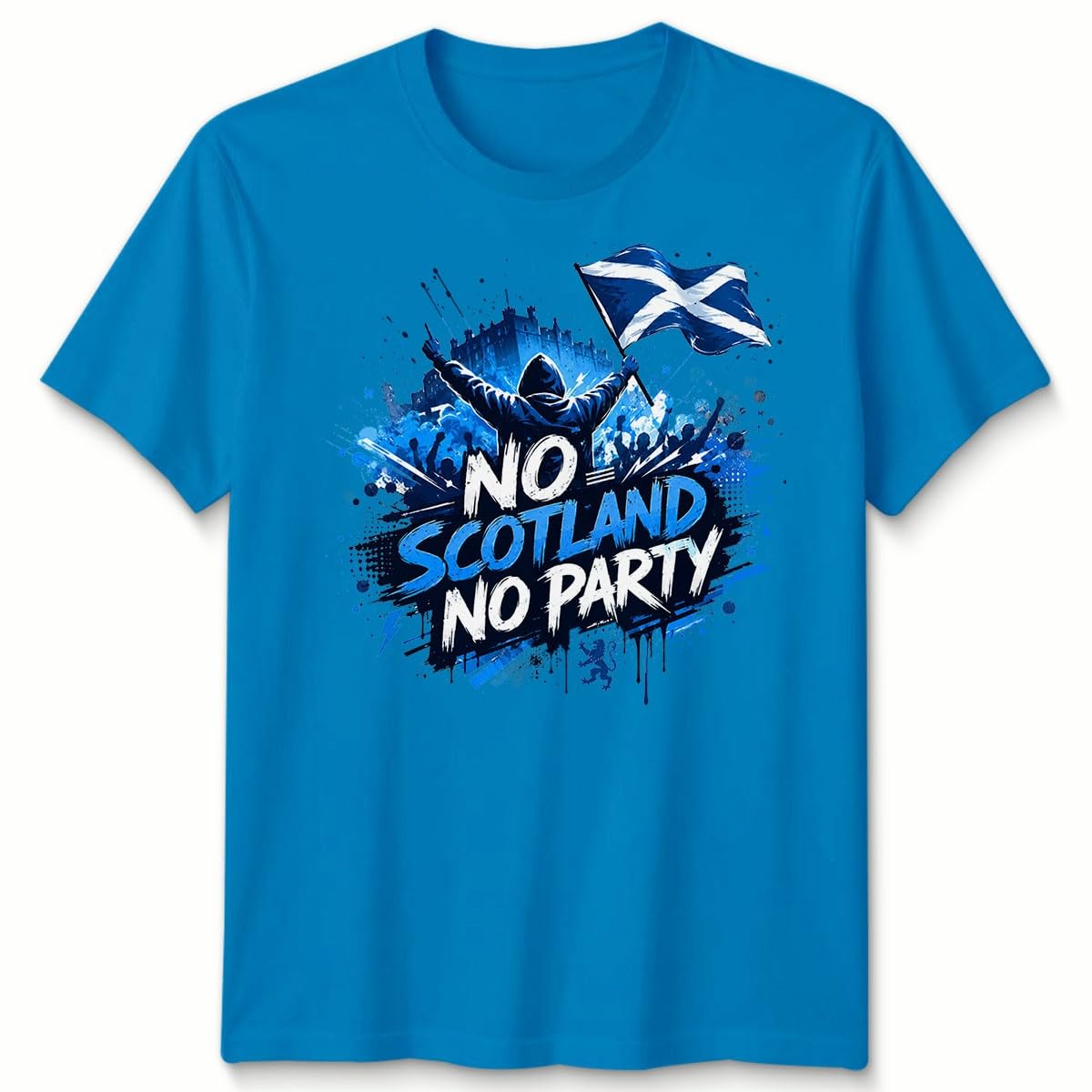 No Scotland No Party Unisex Football T Shirt Game Day 2026 Scotland Soccer Fans Foooty Tee Gift 3-4 Years