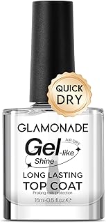 Top Coat Nail Polish Clear: Quick Dry Nail Polish No Chip High Shine Lon...