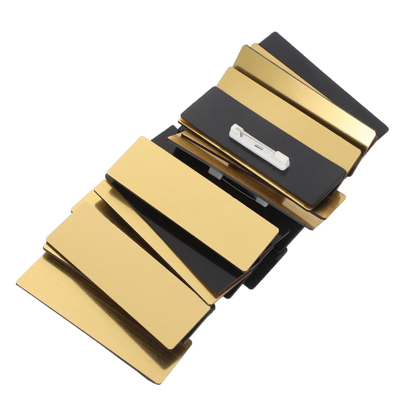 Porta Nombres Con Pinza 20 piezas Pin de placa con nombre en blanco
