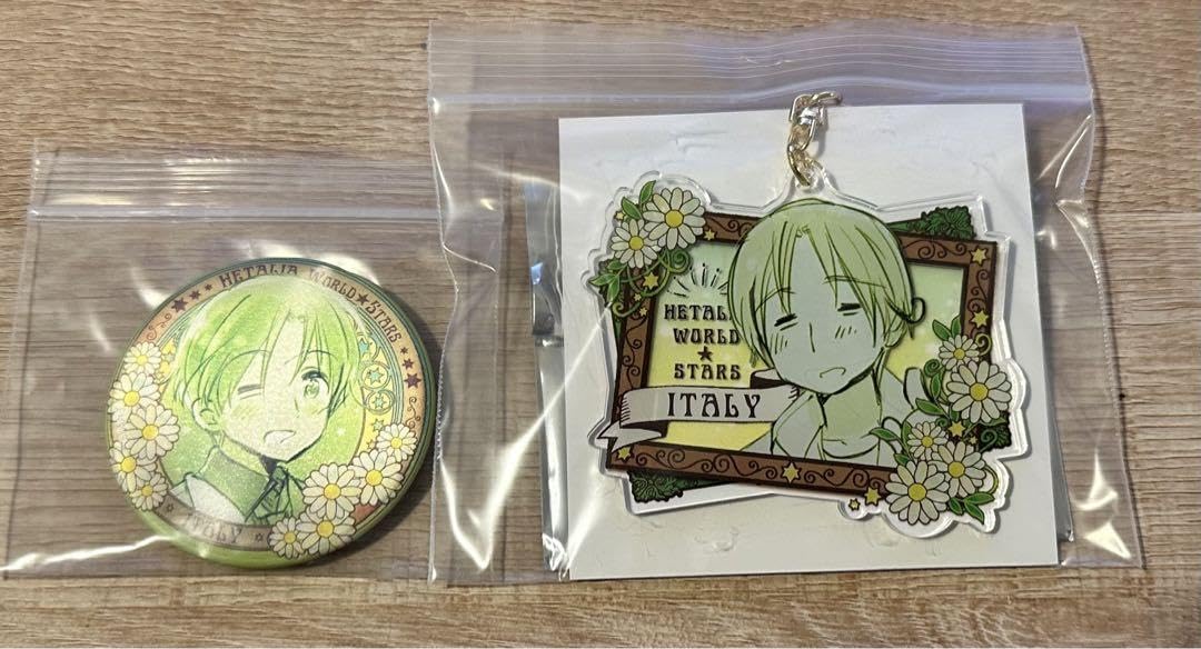 Amazon.co.jp: ヘタリア ミュージアム アクリルキーホルダー 缶バッジ 