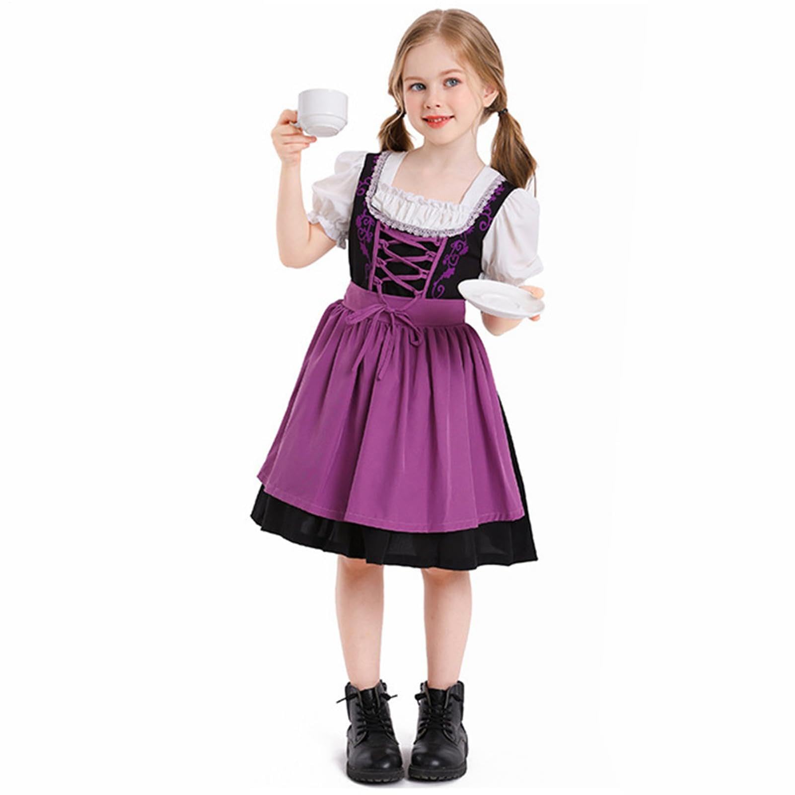 Kostium niemieckiej dziewczynki, sukienka Dirndl, sukienka na festiwal piwa, kostium na festiwal piwa, kostium Dirndl na karnawał, fantazyjne kostiumy dla dzieci 2-12