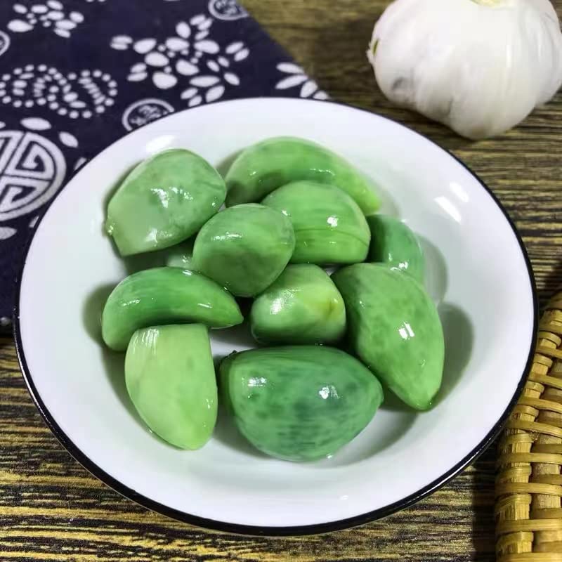 Miniatura 2 de Ajo Laba, 8.82 oz14.11 ozpieza, ajo verde esmeralda fresco, ajo agridulce, pepinillo de ajo, verduras en escabeche, ajo de azúcar, ajo en escabeche,