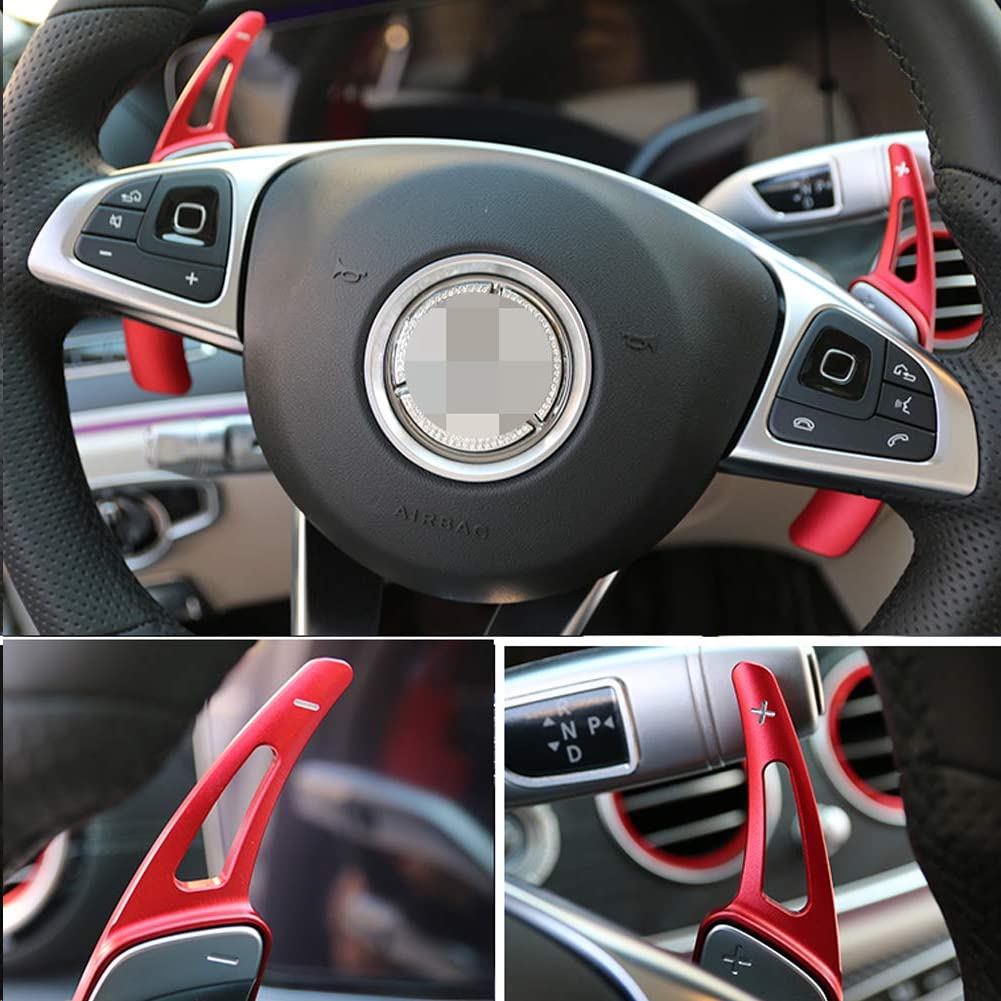 Alloy Paddle Shifter Extensions For Mercedes-Benz C, E, GLA, CLA Class – Easy No-Drill Install