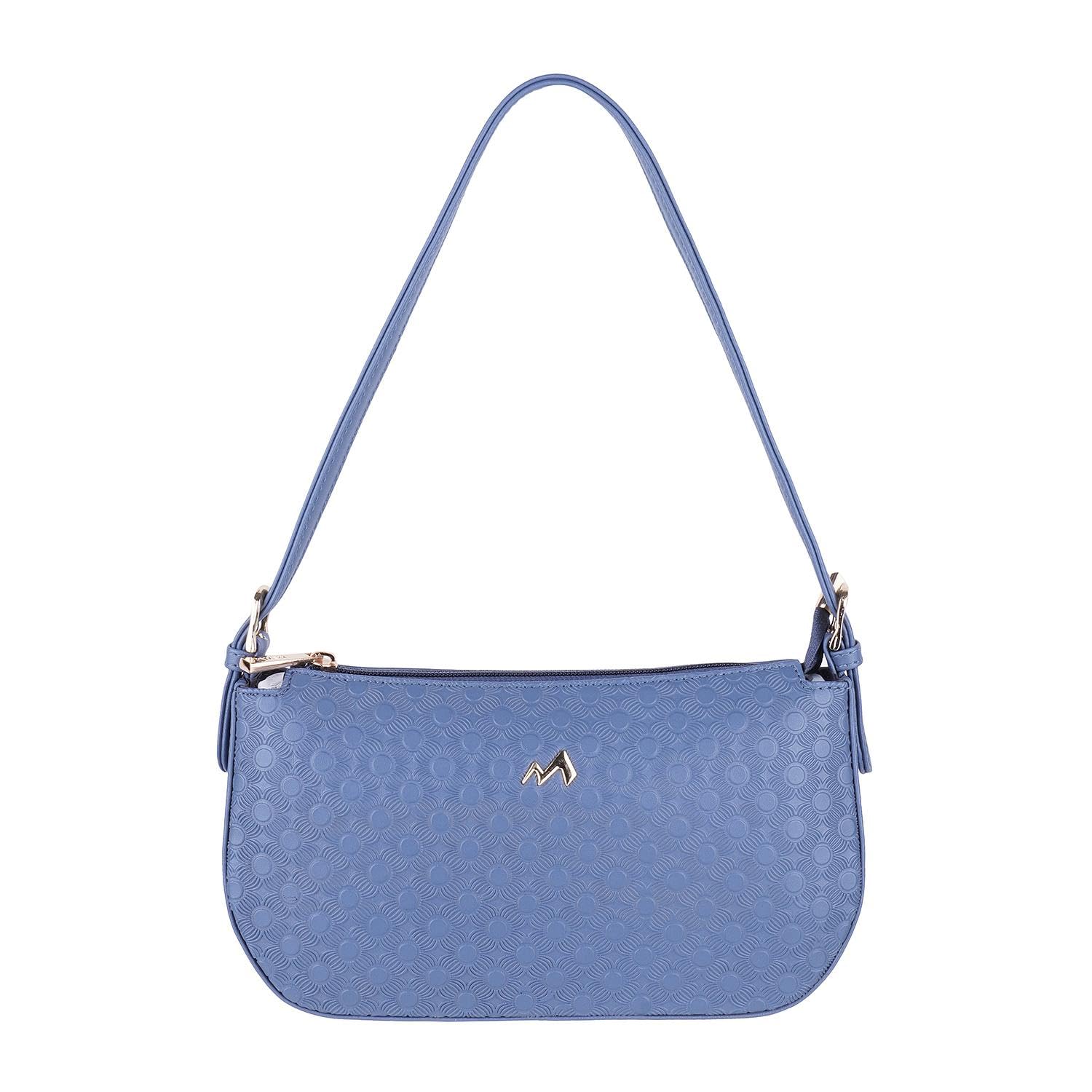 Metro Blue Faux Leather Premium Zipper Casual Hobo Bag For Women (B0CV5W7FZP) Amazon Price History, Amazon Price Tracker