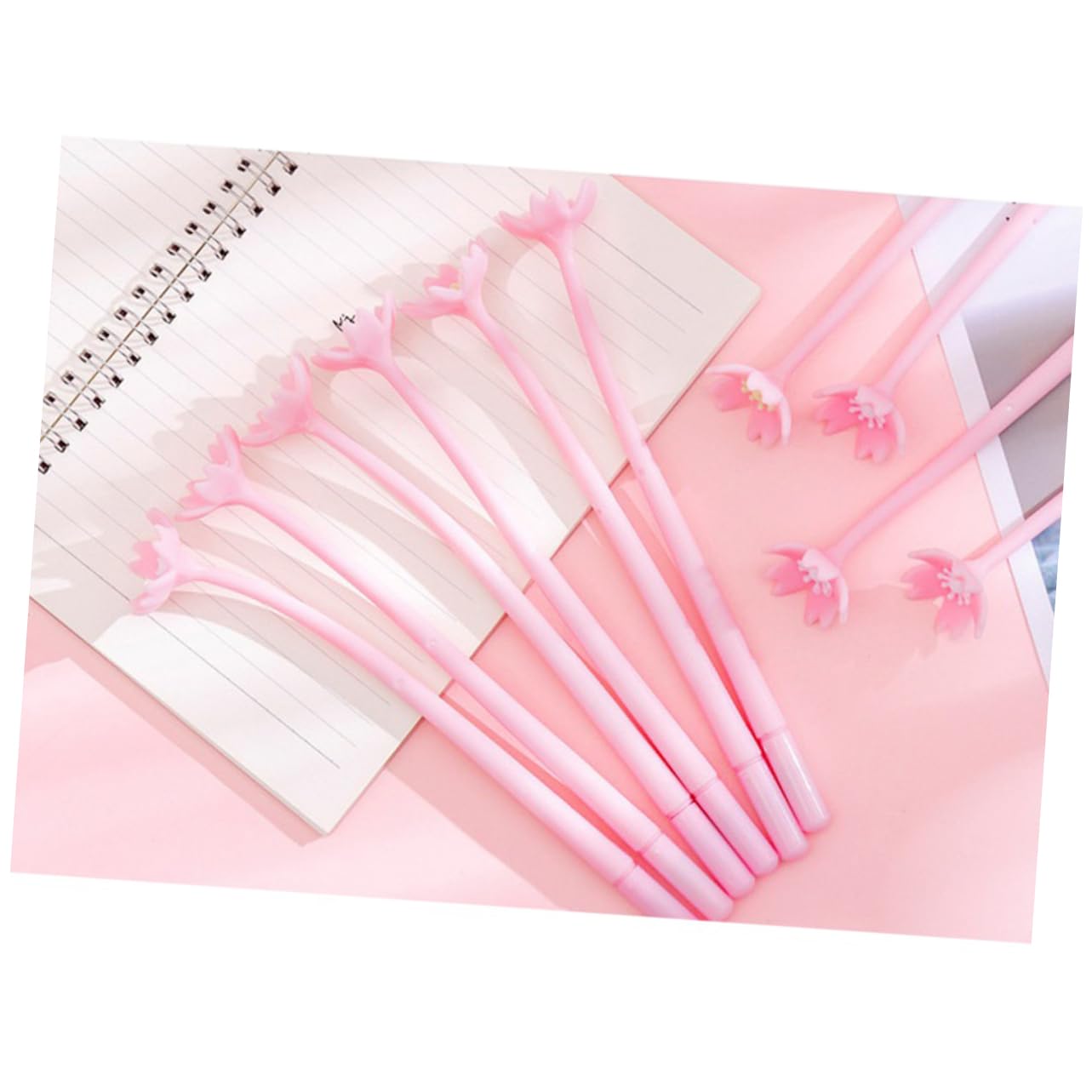 LALAFINA 20pezzi Penne Gel Estetiche Rosa Con Motivo Floreale Penne Per Scrittura e Firmare Per Studenti e Insegnanti Materiale Di Alta Qualità e Design Creativo Per Scuola e Ufficio