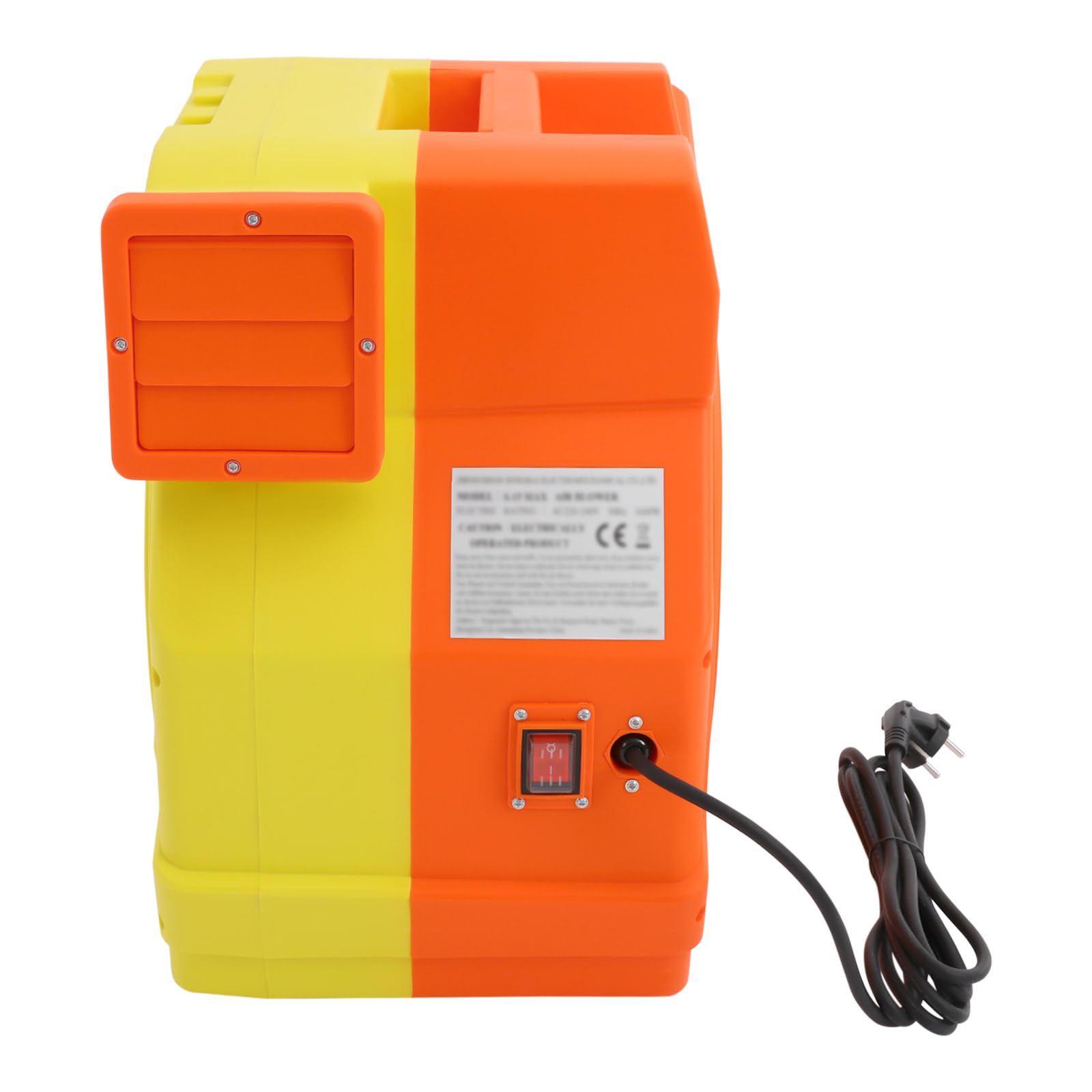 2HP (1600 W) dmuchawa powietrza, 220-240 V, elektryczna dmuchawa z przepływem powietrza 1080 m³/h, 3300 obr./min, ciśnienie 2900 Pa i IP24, wentylator dmuchawy z polipropylenu i metalu do